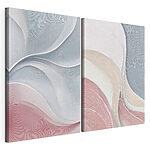 Modulaire canvasprint Zachte rondingen in een subtiele kleurencombinatie