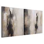 Modulaire canvasprint Abstracte figuren in ingetogen kleuren
