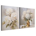Modulaire canvasprint Schilderij van bloemen in een vaas