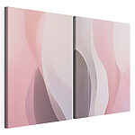 Modulaire canvasprint Zachte tinten in vloeiende, abstracte patronen