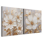 Modulaire canvasprint Elegante bloemkunst voor elke ruimte