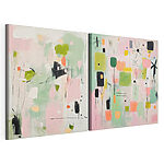 Modulaire canvasprint Schilderen in verschillende kleuren
