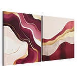 Modulaire canvasprint Vloeiende kleuren in harmonieuze golven
