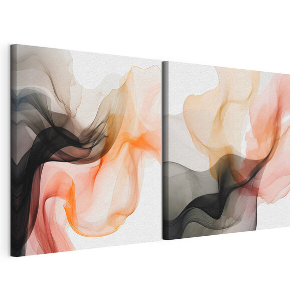 Modulaire canvasprint Stromende kleuren in een harmonieuze dans
