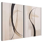 Modulaire canvasprint Elegante rondingen in zachte tinten