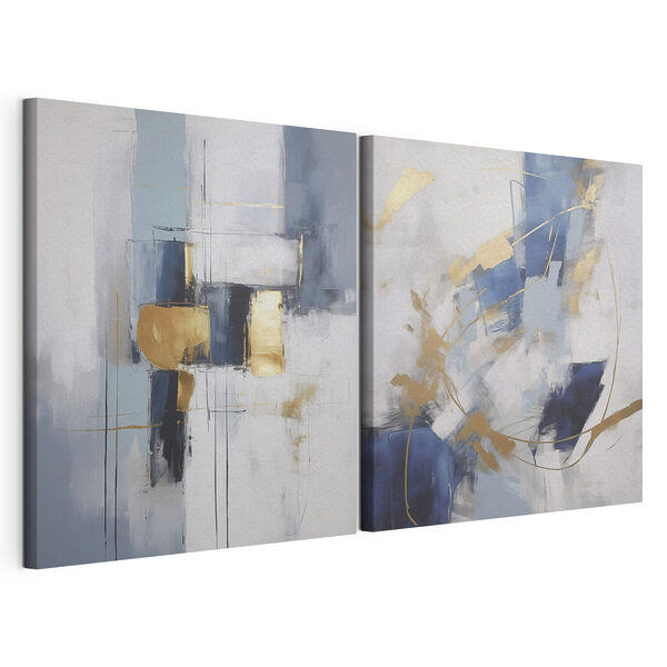 Twee kunstwerken Modulaire canvasprint Twee kunstwerken