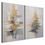 Modulaire canvasprint Schilderij van een boom