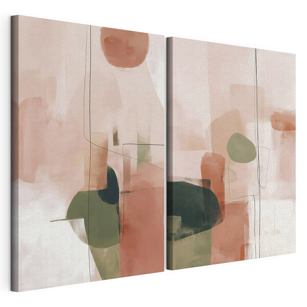 Modulaire canvasprint Schilderij van een aantal voorwerpen