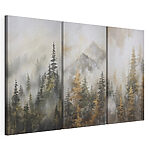 Modulaire canvasprint Reeks schilderijen van bomen