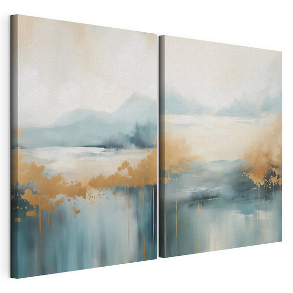 Landschapsschilderij Modulaire canvasprint Landschapsschilderij