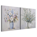 Modulaire canvasprint Schilderij van bloemen in een vaas