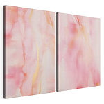 Modulaire canvasprint Zachte tinten gaan over in vloeiende overgangen