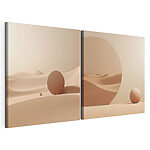 Modulaire canvasprint Een reeks foto's van een woestijn