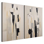 Modulaire canvasprint Een paar schilderijen van mensen