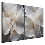 Modulaire canvasprint Fijne bloemblaadjes in zachte tinten