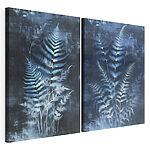 Modulaire canvasprint Varens in koele blauwe tinten