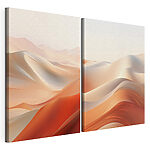 Modulaire canvasprint Screenshot van een woestijn