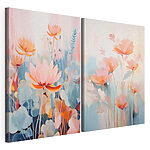 Modulaire canvasprint Schilderijen van bloemen en planten