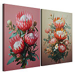 Modulaire canvasprint Bloemencollage