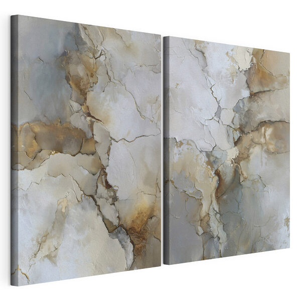 Kunstzinnige texturen in neutrale tinten Modulaire canvasprint Kunstzinnige texturen in neutrale tinten
