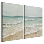 Modulaire canvasprint Schilderij van een strand