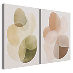 Modulaire canvasprint Zachte rondingen en rustgevende tinten