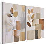 Modulaire canvasprint Schilderij van een plant