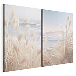 Modulaire canvasprint Zachte golven en zacht wuivend gras dansen