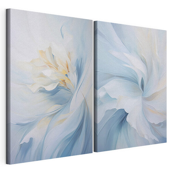 Modulaire canvasprint Schilderij van een bloem