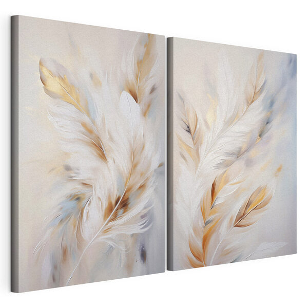Zacht vloeiende, natuurlijke kunstwerken tentoongesteld Modulaire canvasprint Zacht vloeiende, natuurlijke kunstwerken tentoongesteld