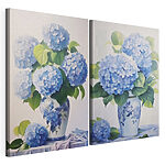 Modulaire canvasprint Schilderij van bloemen in een vaas
