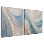 Modulaire canvasprint Vloeiende kleuren in zachte harmonie