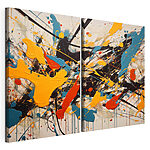 Modulaire canvasprint Schilderen in verschillende kleuren