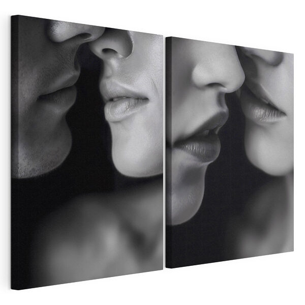 Intieme momenten scherp vastgelegd Modulaire canvasprint Intieme momenten scherp vastgelegd