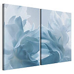 Modulaire canvasprint Zachte bloemblaadjes in dromerige tinten