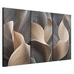 Modulaire canvasprint Vloeiende lijnen in zachte tinten