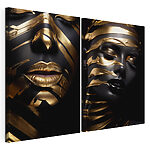 Modulaire canvasprint Opvallend contrast tussen licht en donker