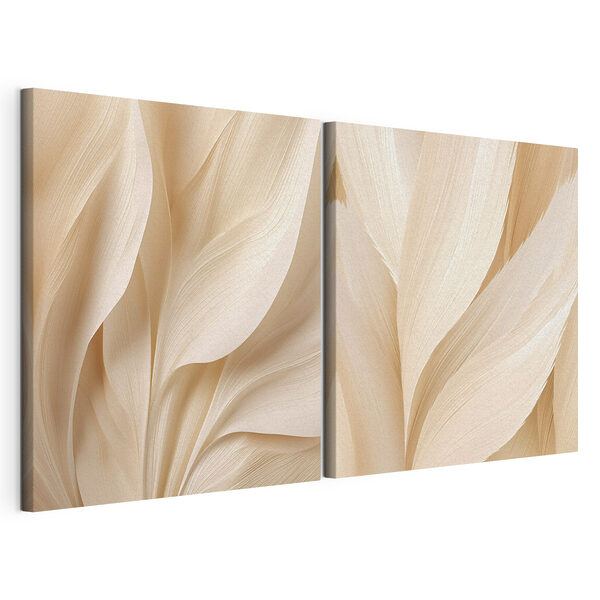 Modulaire canvasprint Zachte rondingen van natuurlijke texturen