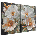 Modulaire canvasprint - Fijne bloesems in zachte tinten