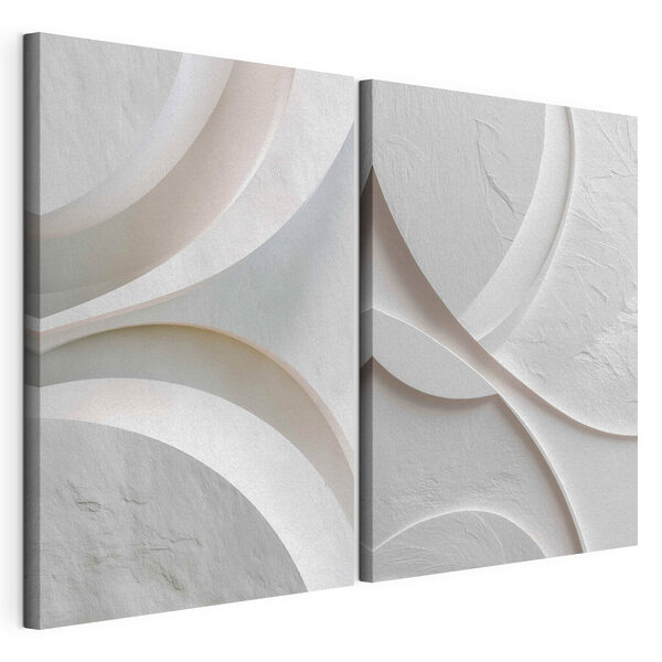 Gebogen lijnen hebben een rustgevend effect Modulaire canvasprint Gebogen lijnen hebben een rustgevend effect