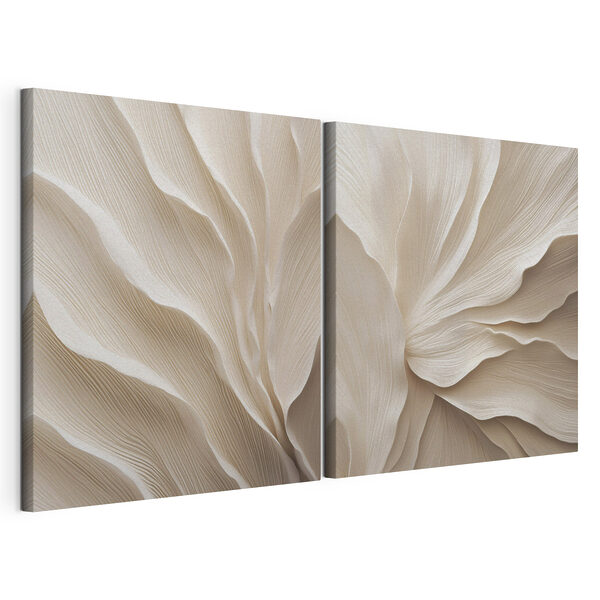 Vloeiende patronen in zachte tinten Modulaire canvasprint Vloeiende patronen in zachte tinten