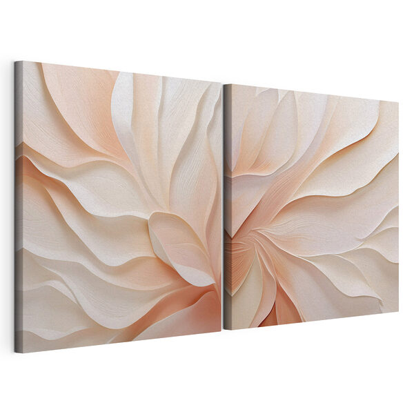 Zachte golven in zachte tinten Modulaire canvasprint Zachte golven in zachte tinten