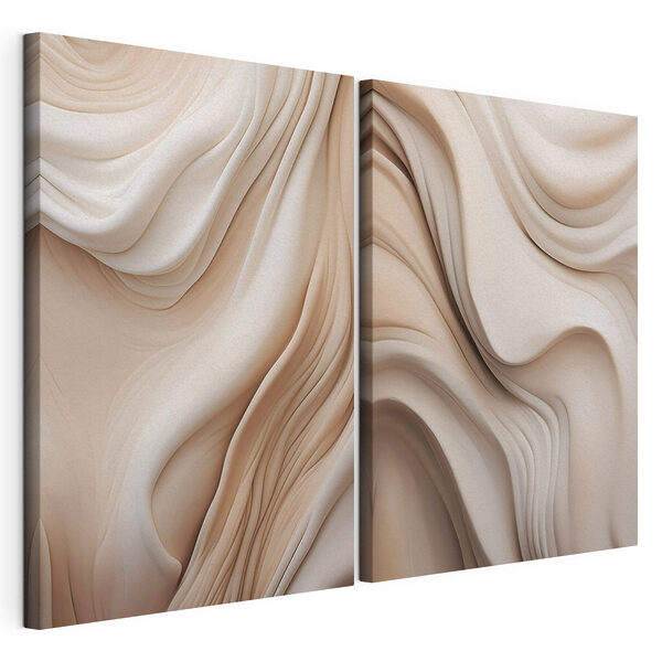 Zachte rondingen in rustige tinten Modulaire canvasprint Zachte rondingen in rustige tinten