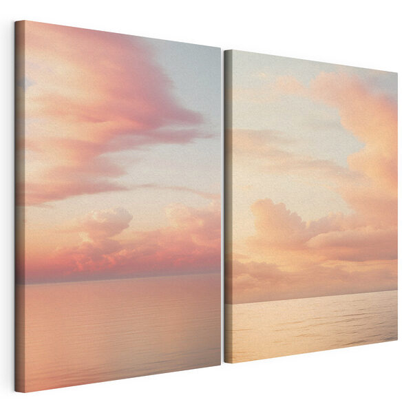 Een paar wolken aan de hemel Modulaire canvasprint Een paar wolken aan de hemel