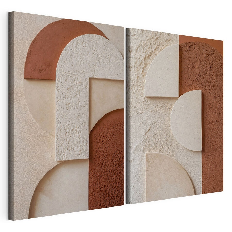 Modulaire canvasprint Abstracte vormen in harmonieuze tinten (Artikelnummer: m30487) Modulaire canvasprint Abstracte vormen in harmonieuze tinten (Artikelnummer: m30487)