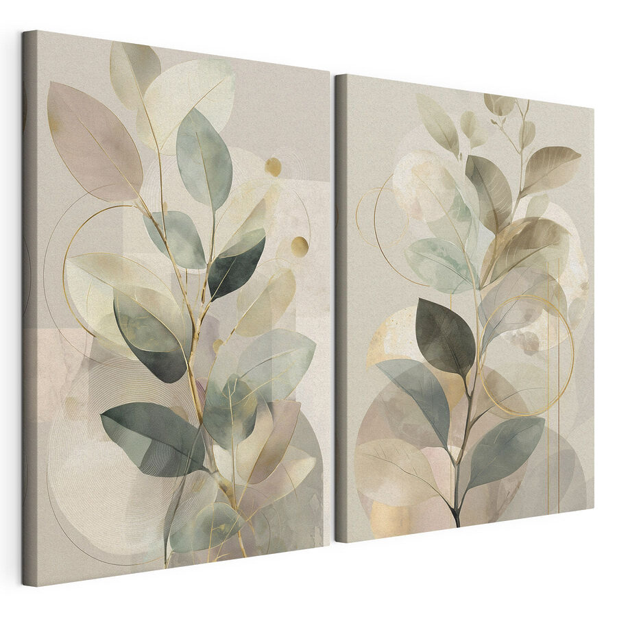 Modulaire canvasprint Zachte cirkels (Artikelnummer: m30726) Modulaire canvasprint Zachte cirkels (Artikelnummer: m30726)
