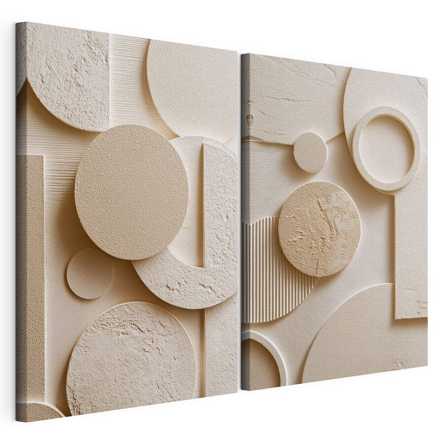 Modulaire canvasprint Collage van verschillende vormen (Artikelnummer: m30740) Modulaire canvasprint Collage van verschillende vormen (Artikelnummer: m30740)
