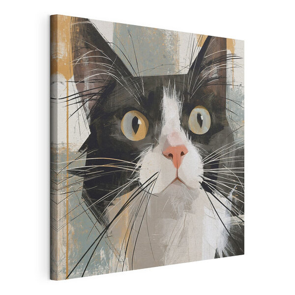 Kat met grote ogen Canvas Schilderijen Kat met grote ogen