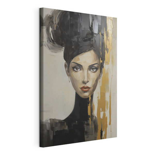 Schilderij van een vrouw Canvas Schilderijen Schilderij van een vrouw