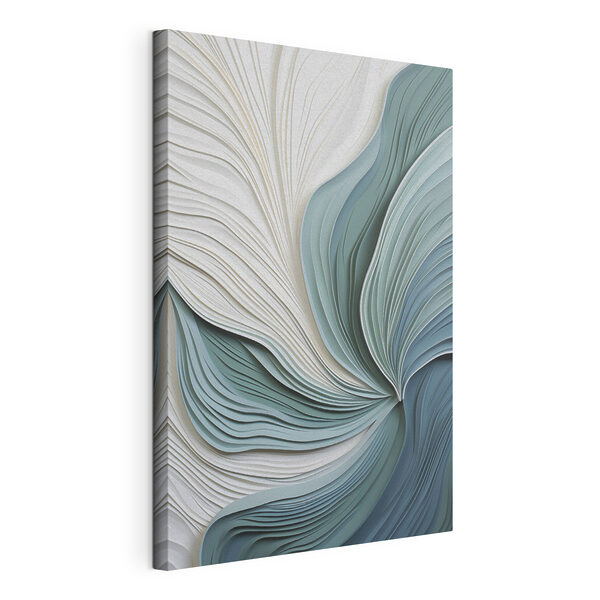 Golvende papiervormen vormen dynamische golven Canvas Schilderijen Golvende papiervormen vormen dynamische golven